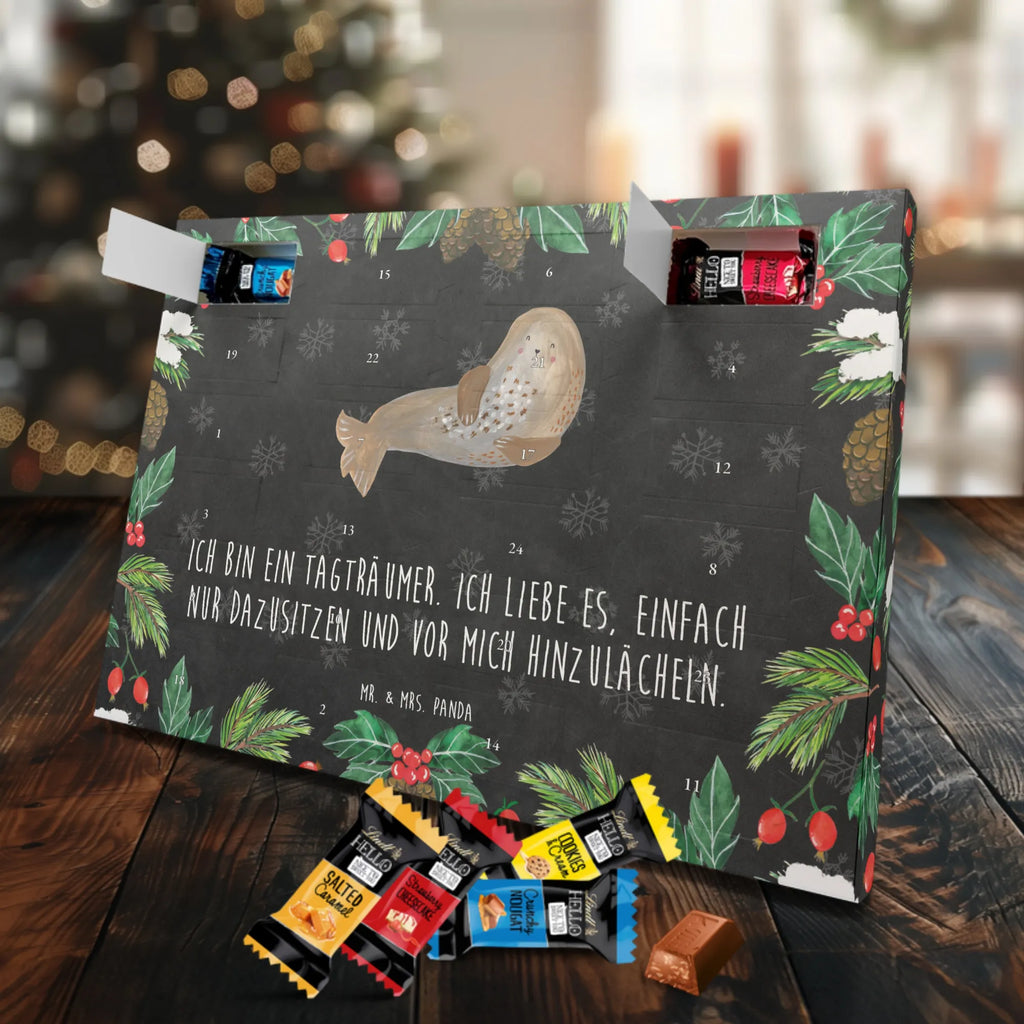 Chocolate advent calendar seal Laugh gift ideas, gifts, small animals, good mood, cute, funny sayings, cute animal motives, hand drawn, special gifts, card, animal lover, Seal, North Sea, Sea animal, Seals, Baltic Sea