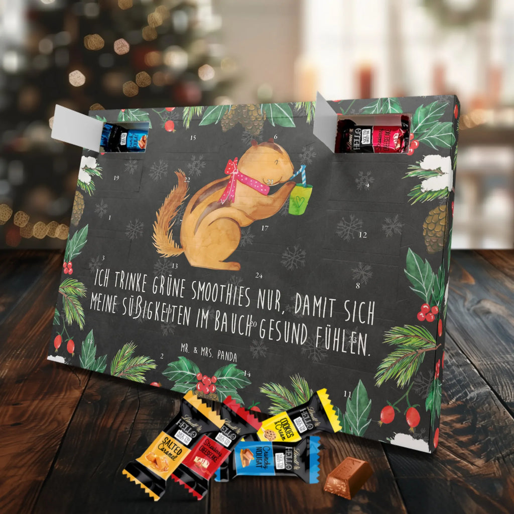 Chocolate advent calendar Squirrel smoothies gift ideas, gifts, small animals, good mood, cute, funny sayings, cute animal motives, hand drawn, special gifts, card, animal lover, chipmunks, squirrels, diet, weight loss