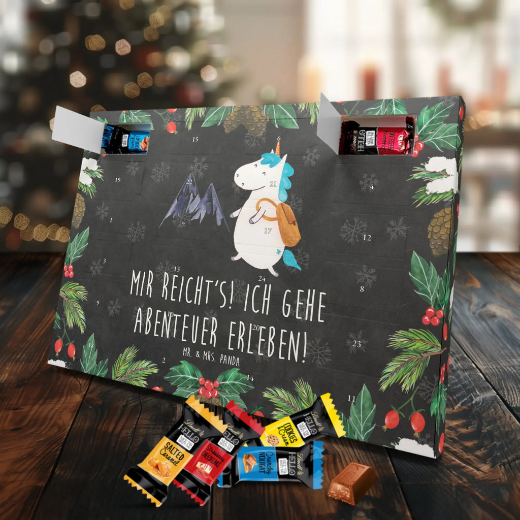 Chocolate advent calendar unicorn climber adventurer, travel, mountaineer, vacation, world traveler, adventure, mountains, world trip, explorer