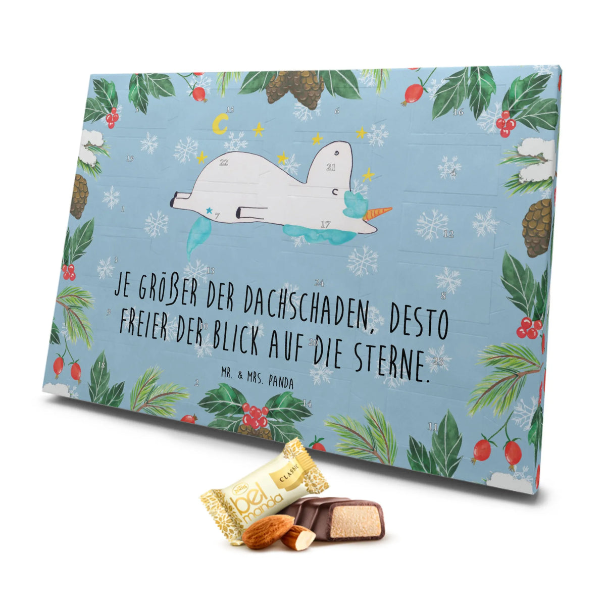 Marzipan Adventskalender Einhorn Sternenhimmel Marzipan Adventskalender, Einhorn, Einhörner, Einhorn Deko, Unicorn, Sternenhimmel, Verrückt, Dachschaden, Sterne