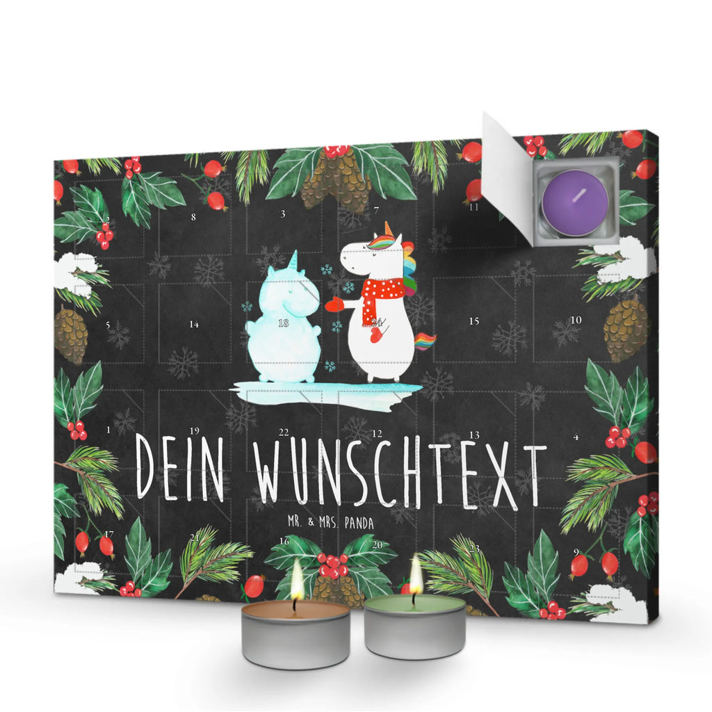 Personalisierter Duftkerzen Adventskalender Einhorn Schneemann Personalisierter Duftkerzen Adventskalender, Einhorn, Einhorn Deko, Einhörner, Unicorn, Schneemann, Mütze, X-Mas, Handschuhe, Weihnachten, Kuchen, kalt, Schnee, Winter