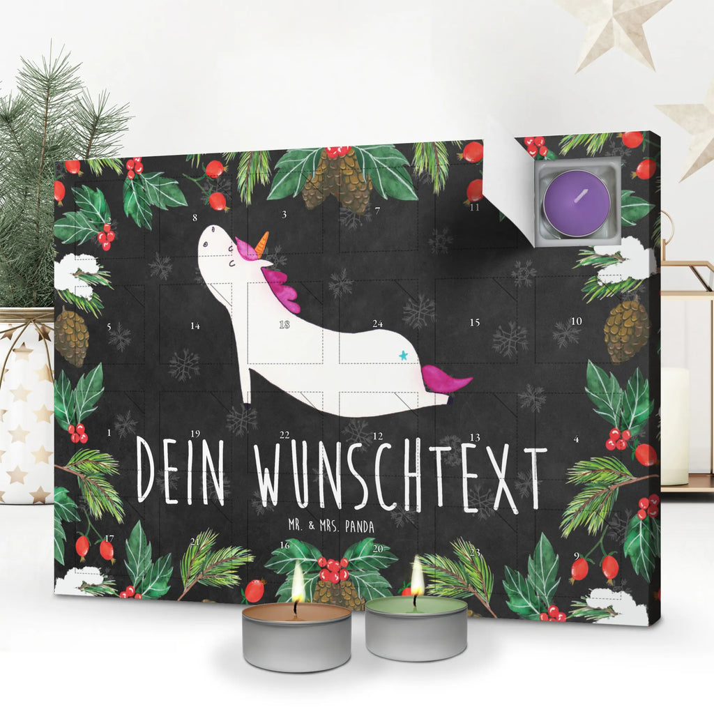 Personalisierter Duftkerzen Adventskalender Einhorn Yoga Personalisierter Duftkerzen Adventskalender, Einhorn, Einhorn Deko, Einhörner, Unicorn, Witzig, Joga, Achtsamkeit, Yogamatte, Lustig, Yoga, Namaste, Sport, Süß, Entspannung