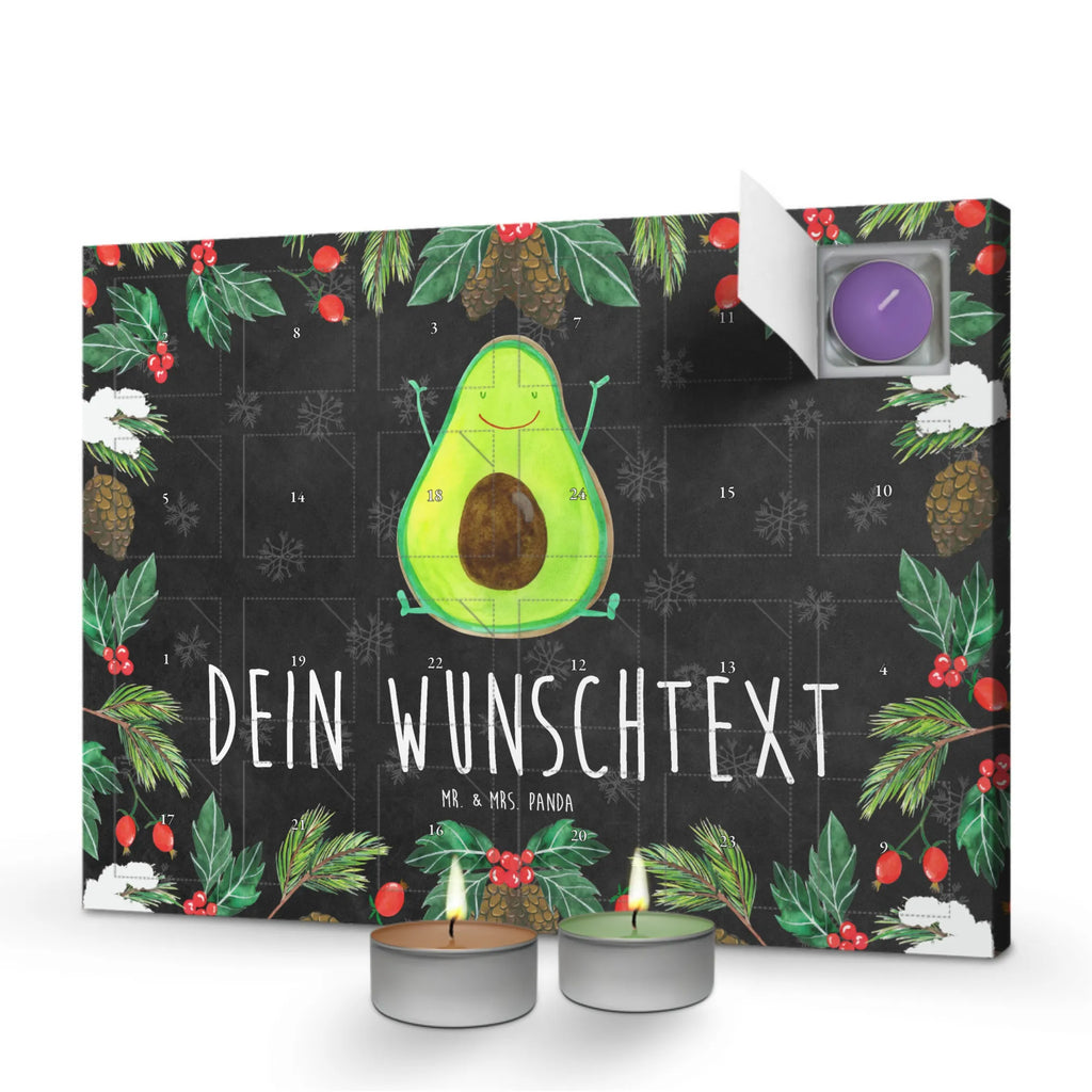 Personalisierter Duftkerzen Adventskalender Avocado Glücklich Personalisierter Duftkerzen Adventskalender, Avocado, Gesund, Veggie, Vegan, Chaos