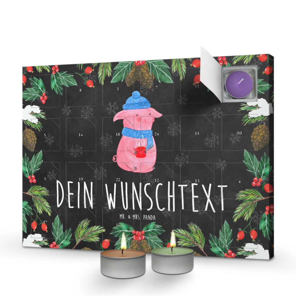 Personalisierter Duftkerzen Adventskalender Schweinchen Glühwein Personalisierter Duftkerzen Adventskalender, Advent, Winter, Heiligabend, Wintermotiv, Nikolaus, Weihnachten, Weihnachtsdeko, Spruch, Glühwein, Betrunken, Weihnachtsmarkt