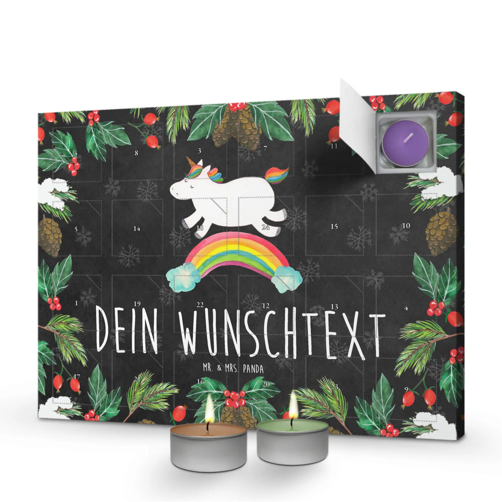 Personalisierter Duftkerzen Adventskalender Einhorn Regenbogen Personalisierter Duftkerzen Adventskalender, Einhorn, Einhorn Deko, Einhörner, Unicorn, Glitzer, Erwachsenwerden, Einhornautobahn, Einhornpower, Regenbogen