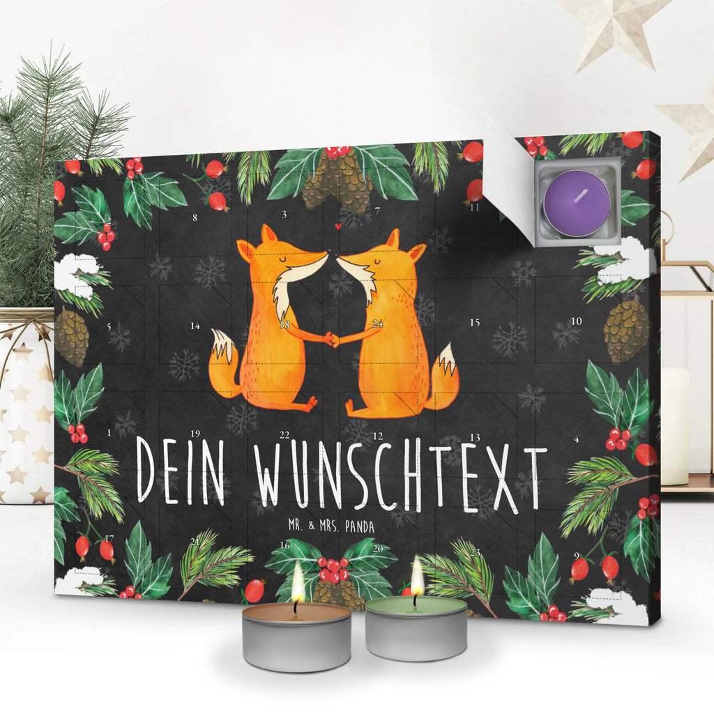 Personalisierter Duftkerzen Adventskalender Füchse Liebe Personalisierter Duftkerzen Adventskalender, Fuchs, Liebe, Verlobte, Liebespaar, Liebesbeweis, Freundin, Ehefrau, Füchse, Ehe, Ehemann, Paar, Partner, Fox, Freund