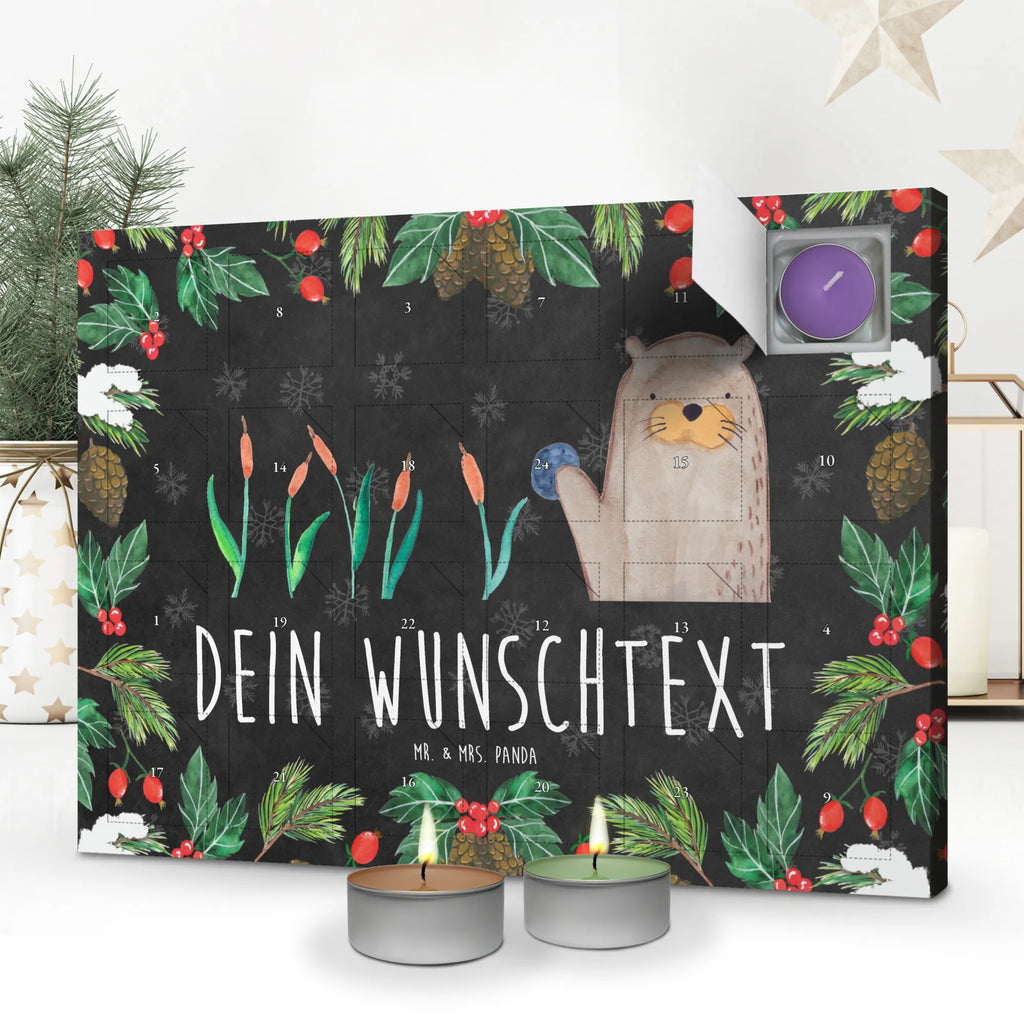 Personalisierter Duftkerzen Adventskalender Otter Stein Personalisierter Duftkerzen Adventskalender, Seeotter, Otter, Fischotter, Otter Seeotter See Otter