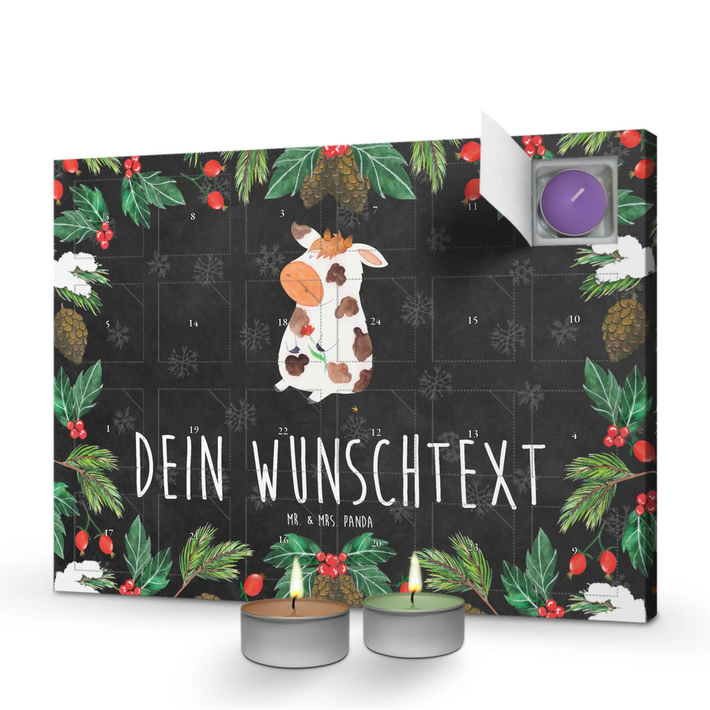 Personalisierter Duftkerzen Adventskalender Kuh Personalisierter Duftkerzen Adventskalender, Landwirt, Landwirtin, Hoftiere, Bauernhof, Spruch, Hof, Magie, Kuh, Kühe, Flausen, Motivtion, Milch, Träume, Milchkuh