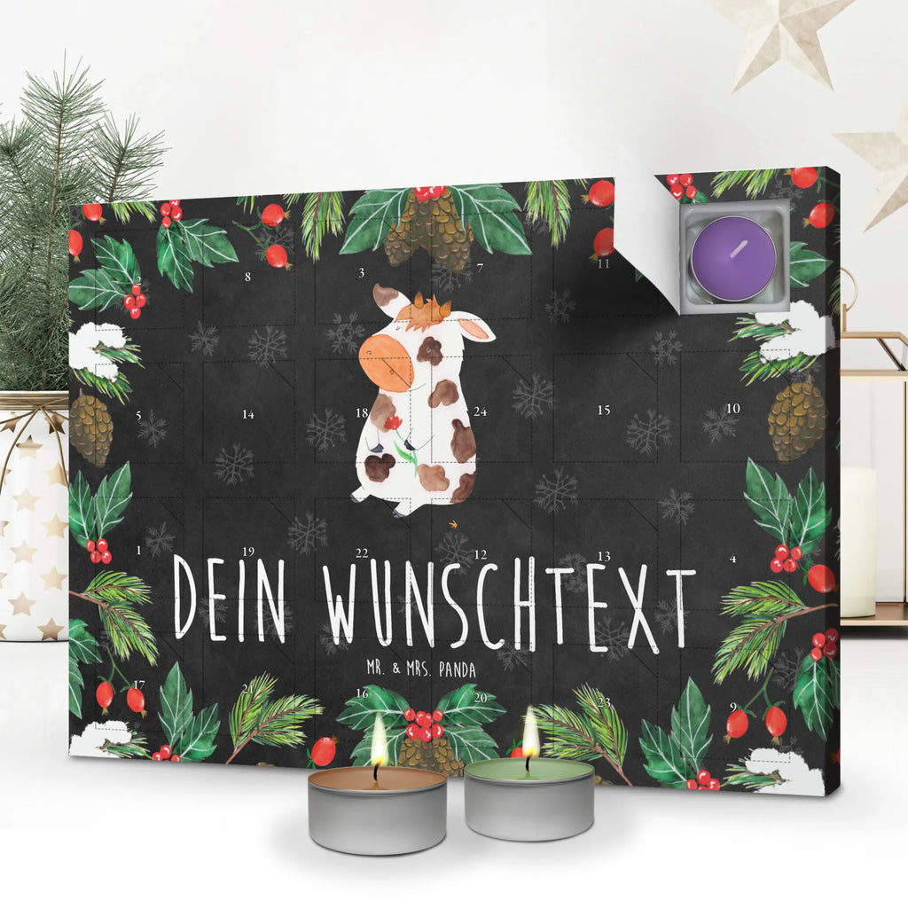 Personalisierter Duftkerzen Adventskalender Kuh Personalisierter Duftkerzen Adventskalender, Landwirt, Landwirtin, Hoftiere, Bauernhof, Spruch, Hof, Magie, Kuh, Kühe, Flausen, Motivtion, Milch, Träume, Milchkuh
