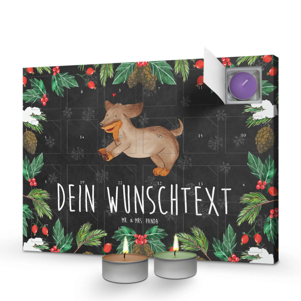 Personalisierter Duftkerzen Adventskalender Hund Dackel Personalisierter Duftkerzen Adventskalender, Hunderasse, Tierliebhaber, Hundemotiv, Haustier, Hundebesitzer, Hund, Sprüche, Dackel, Dachshund, Happy Dog, Hunde