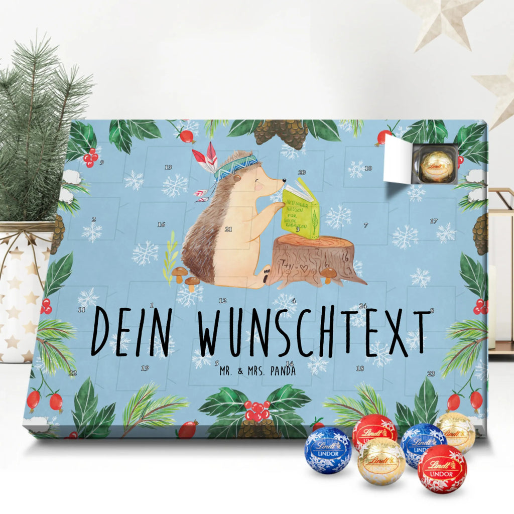 Adventskalender mit Namen Igel Federschmuck Adventskalender mit Namen, Personalisierter Adventskalender, Tiere, Waldtiere, Igel, Indianer, Abenteuer, Lagerfeuer, Camping