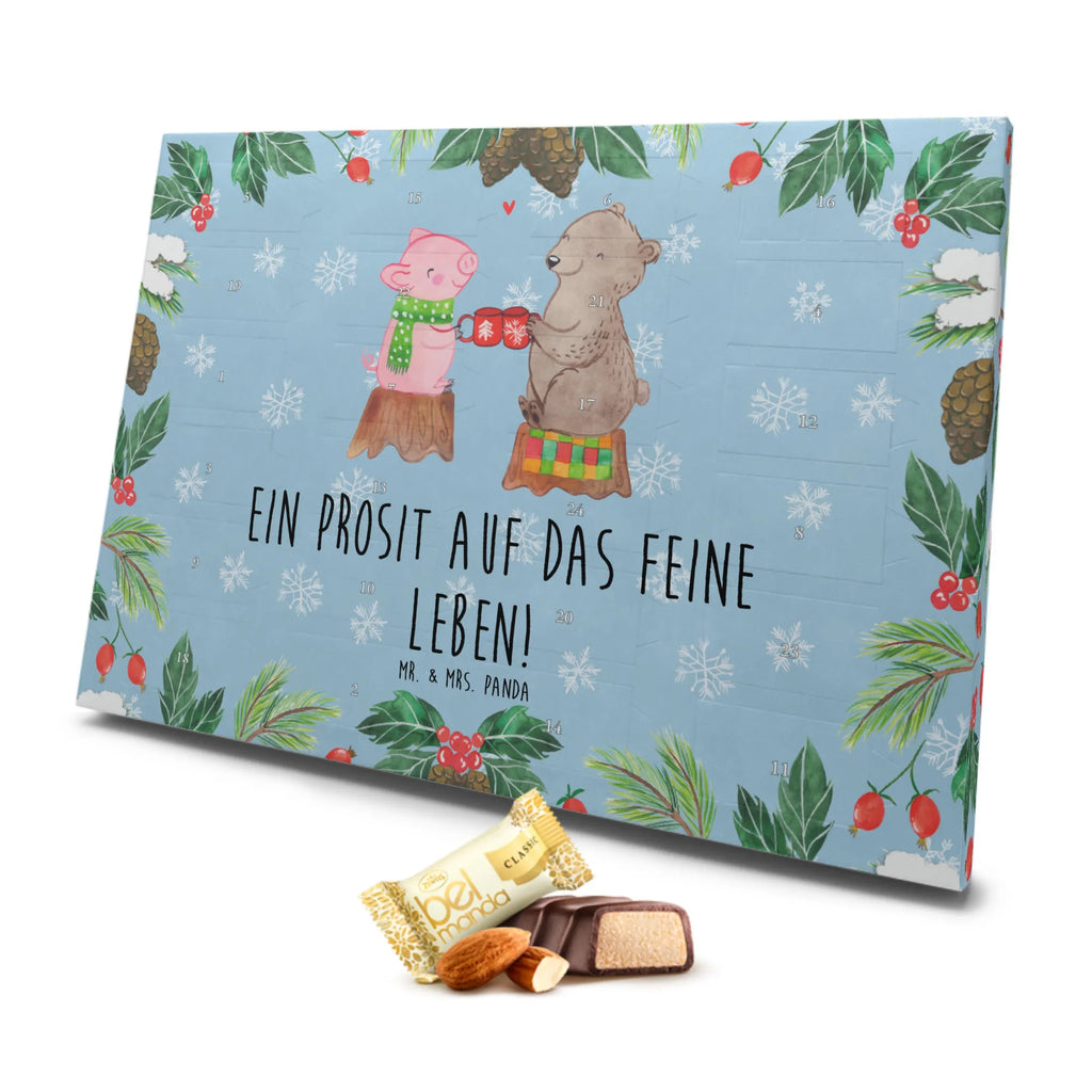 Marzipan Adventskalender Glühschwein Sause Marzipan Adventskalender, Winter, Weihnachten, Weihnachtsdeko, Nikolaus, Advent, Heiligabend, Wintermotiv, Prost, Alles Gute, Bär, Weihnachtszeit, Schwein