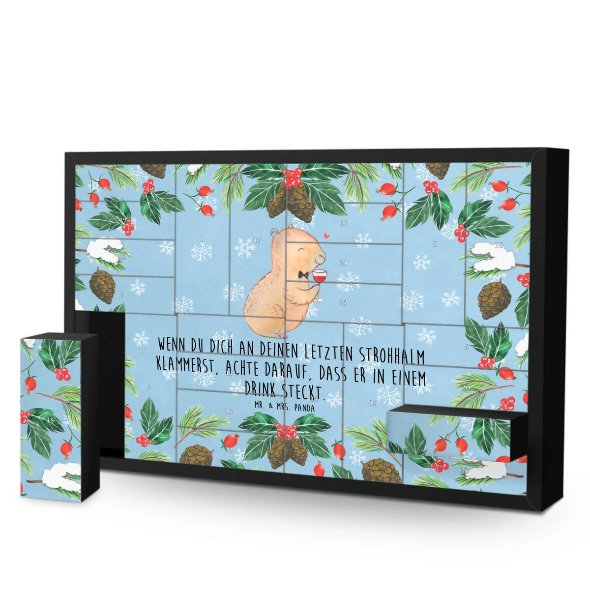 Befüllbarer Adventskalender Capybara Wein