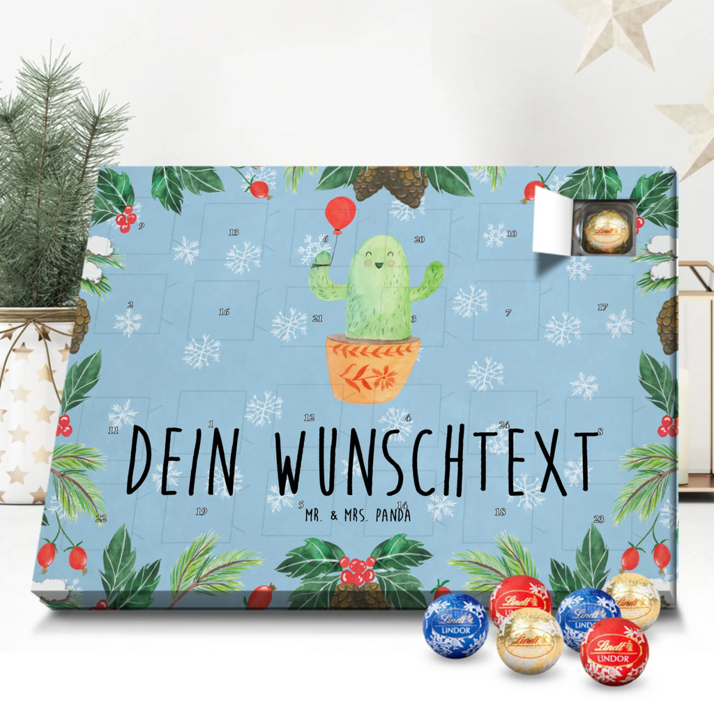 Personalisierter Schoko Adventskalender Kaktus Luftballon Personalisierter Adventskalender, Adventskalender mit Namen, Kakteen, Kaktus, Ausbildung, Freund, Stress, Freude, Prüfung, Freundin, Luftballon, Büroalltag, Büro, Neustart