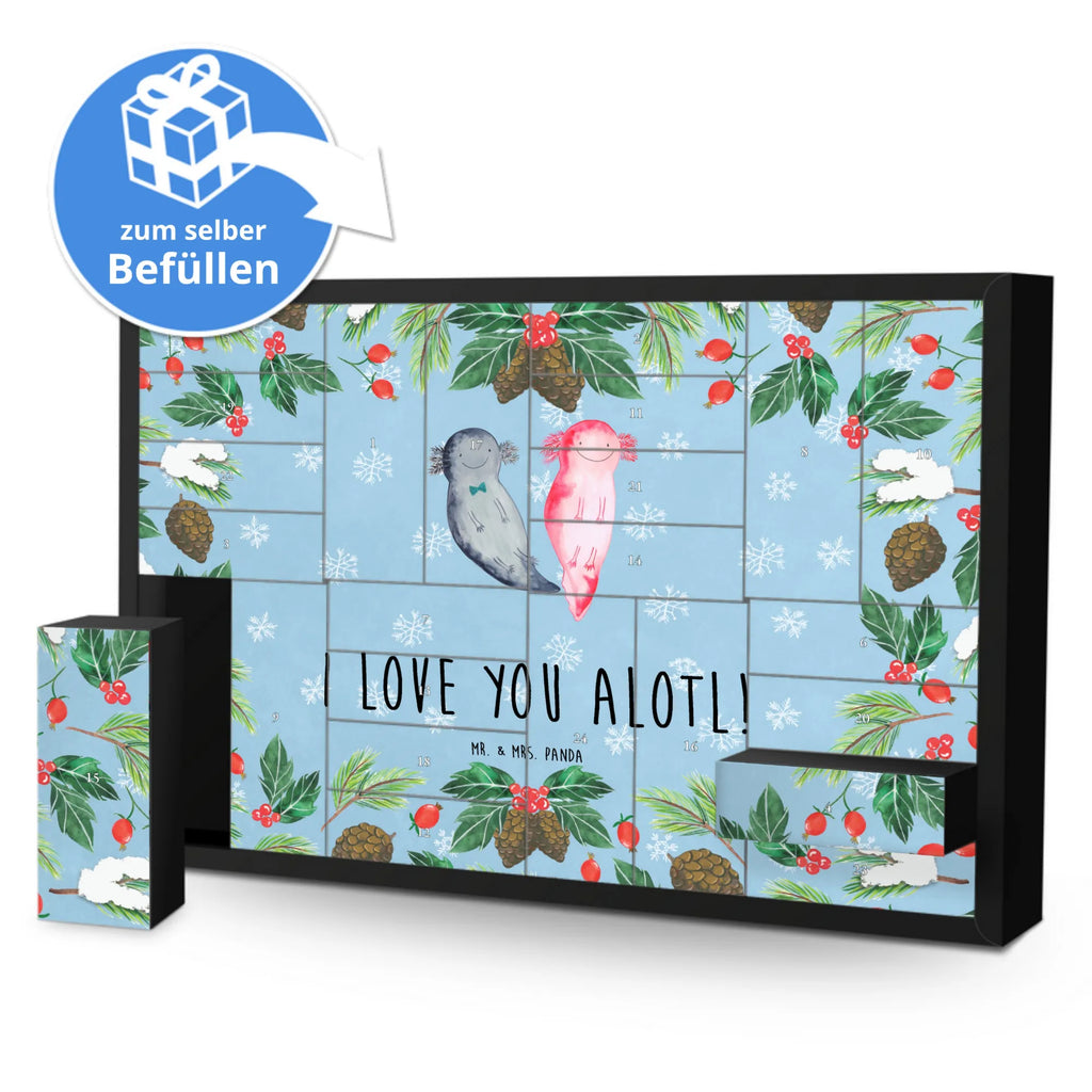 Fillable advent calendar axolotl Love Loving, Two, gift for him, gift for her, Love gift, Together, anniversary gift, Proposal of marriage, Marriage, Valentine&#39;s Day Gift for Women Love Gift Anniversary Wedding Anniversary Party Favor Gift for Girlfriend Gift for Partner Boyfriend Gift Token of Love for Men for Husband