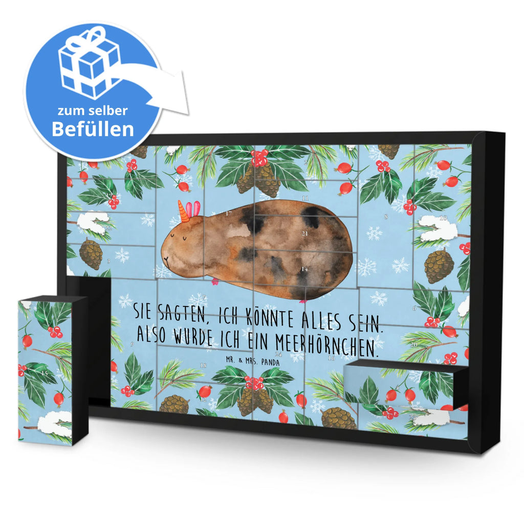 Fillable advent calendar unicorn Guinea pig squirrels, guinea pig