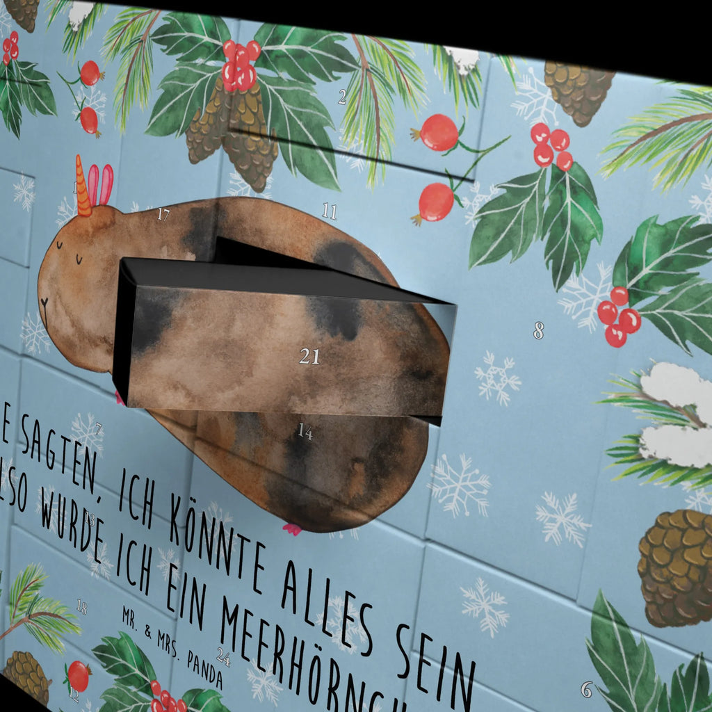 Fillable advent calendar unicorn Guinea pig squirrels, guinea pig