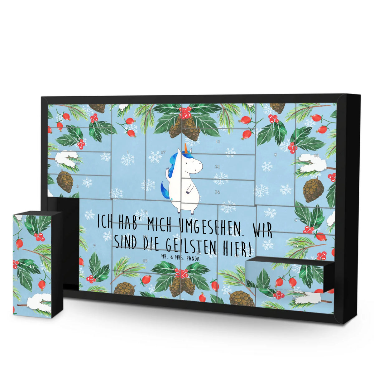 Befüllbarer Adventskalender Einhorn Mann