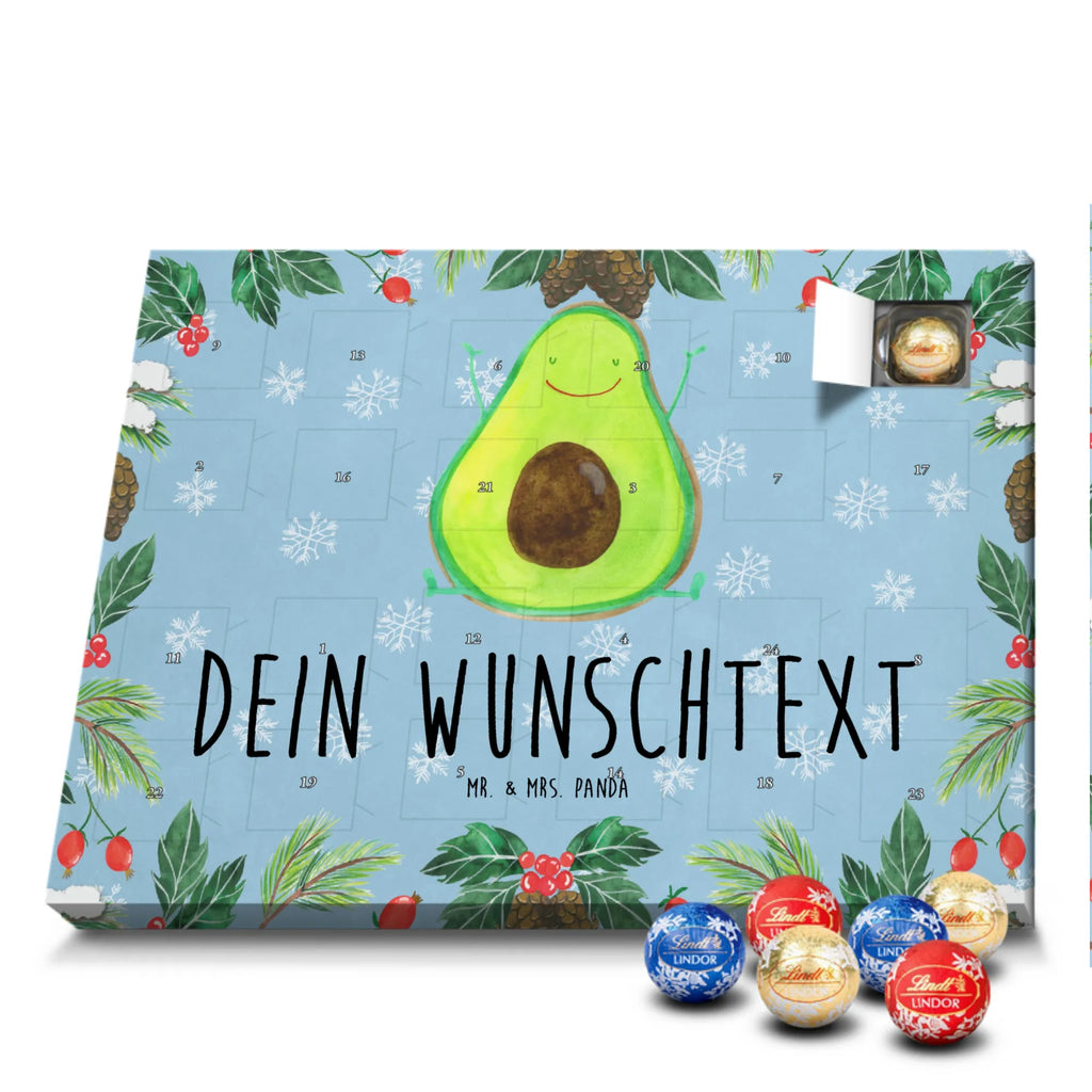 Adventskalender mit Namen Avocado Glücklich Personalisierter Adventskalender, Adventskalender mit Namen, Gesund, Vegan, Veggie, Avocado, Chaos