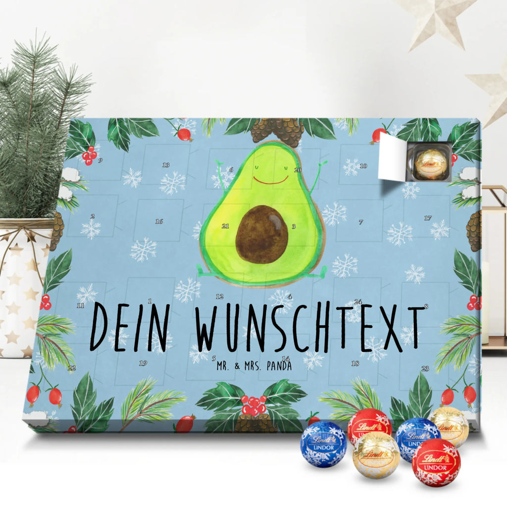 Adventskalender mit Namen Avocado Glücklich Personalisierter Adventskalender, Adventskalender mit Namen, Gesund, Vegan, Veggie, Avocado, Chaos