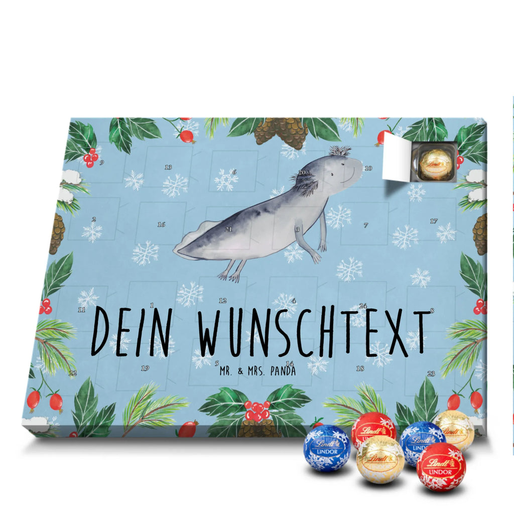 Adventskalender mit Namen Axolotl Schwimmen Personalisierter Adventskalender, Adventskalender mit Namen, Molch, Axolotl, Probleme, Lurche, Lösungen, Motivation, Schwanzlurch, Problem, Lurch, Axolot