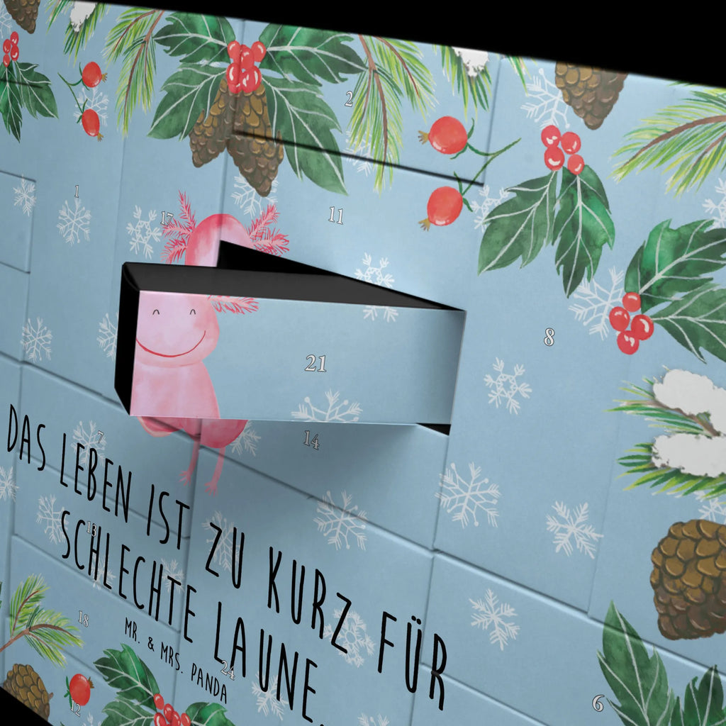 Fillable advent calendar axolotl Happy salamander, Axelotl, marine animals, Mexican walking fish, amphibian, good mood, tail