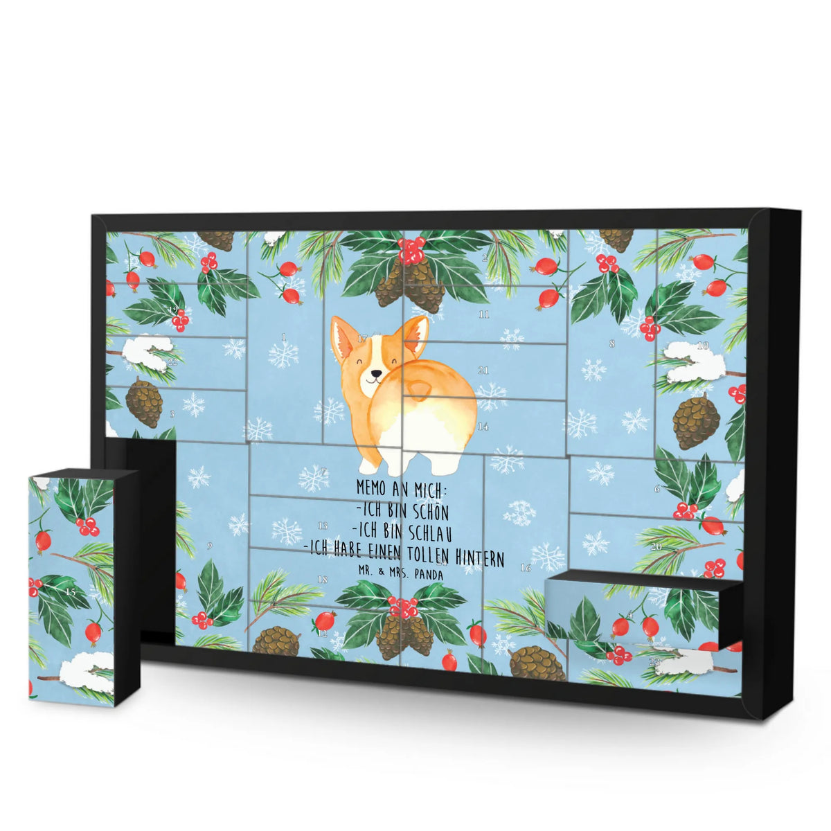 Befüllbarer Adventskalender Corgi Po