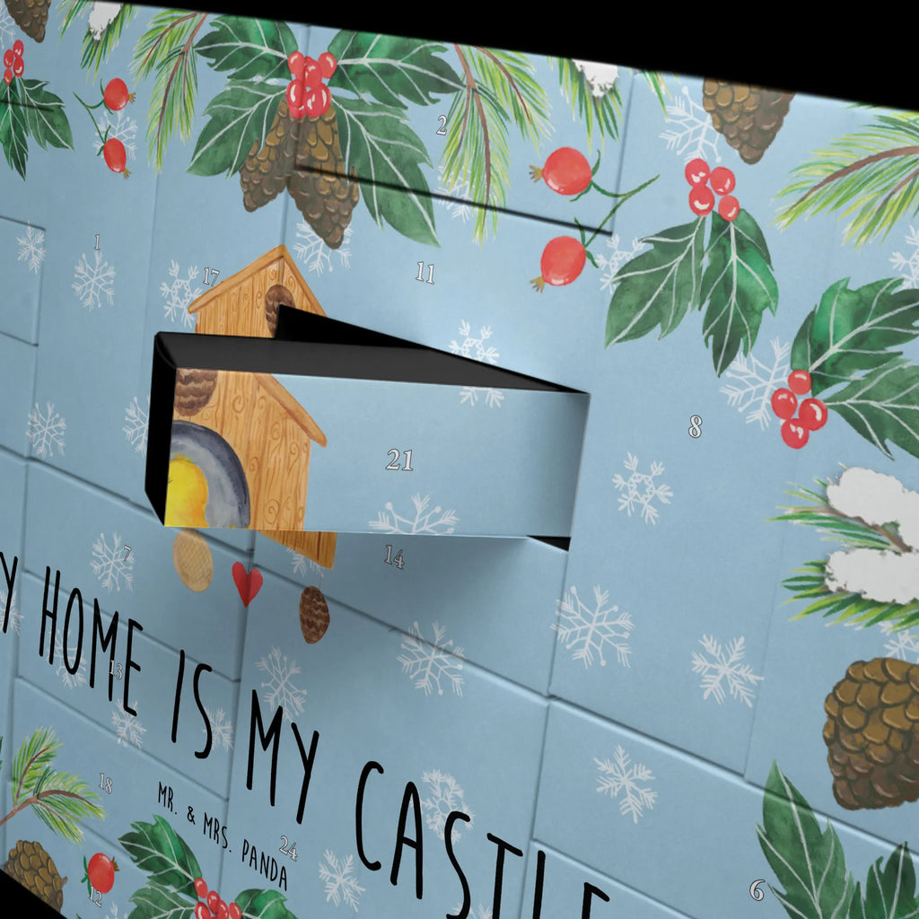 Fillable advent calendar Bird House card, gift ideas, gifts, animal lover, special gifts, cute animal motives, hand drawn, small animals, good mood, cute, funny sayings, birdhouse, Bird, apartment, our house, favorite place, birds