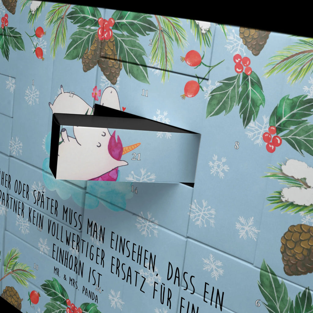 Fillable advent calendar unicorn In love cloud, girlfriend gift, Love Proof, Girlfriend present