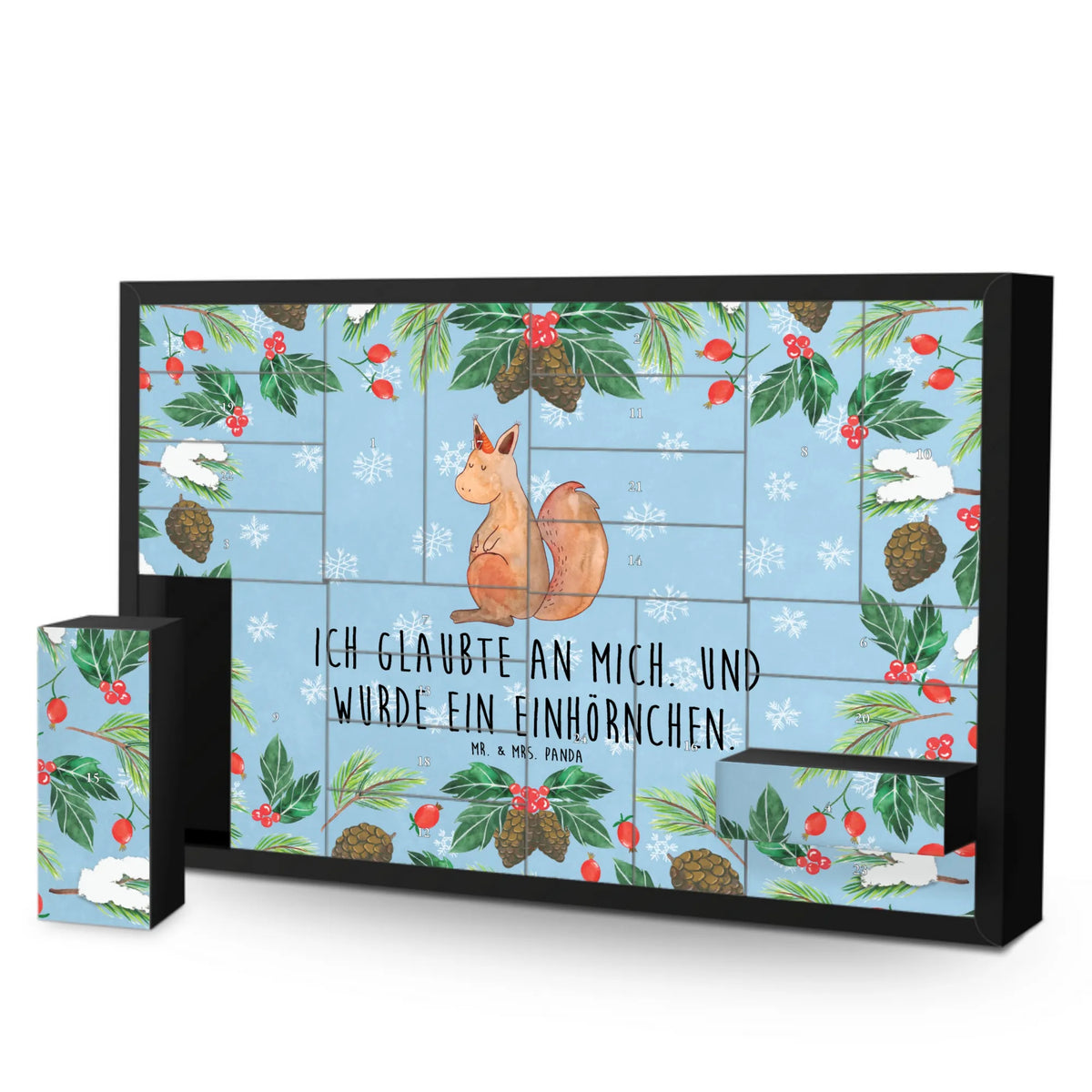 Befüllbarer Adventskalender Einhorn Glauben