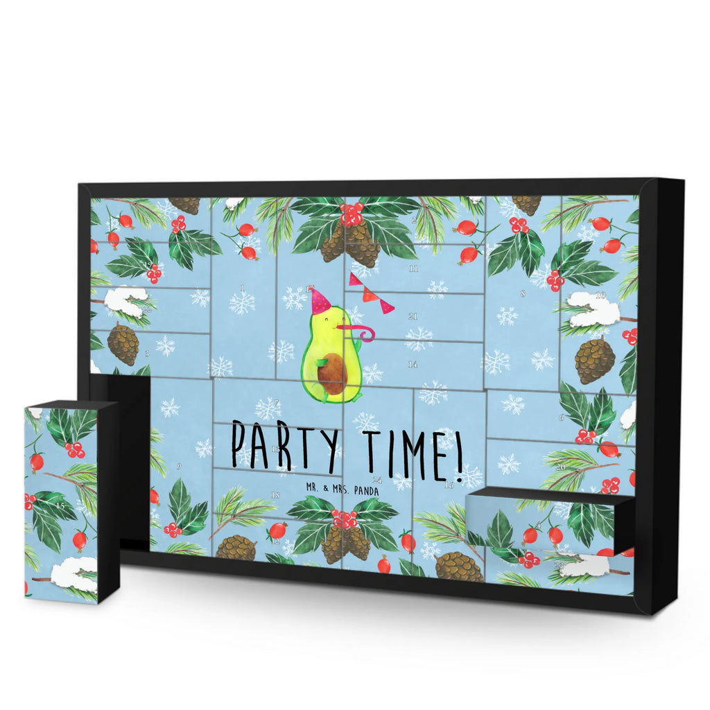 Fillable advent calendar avocado party time vegetables