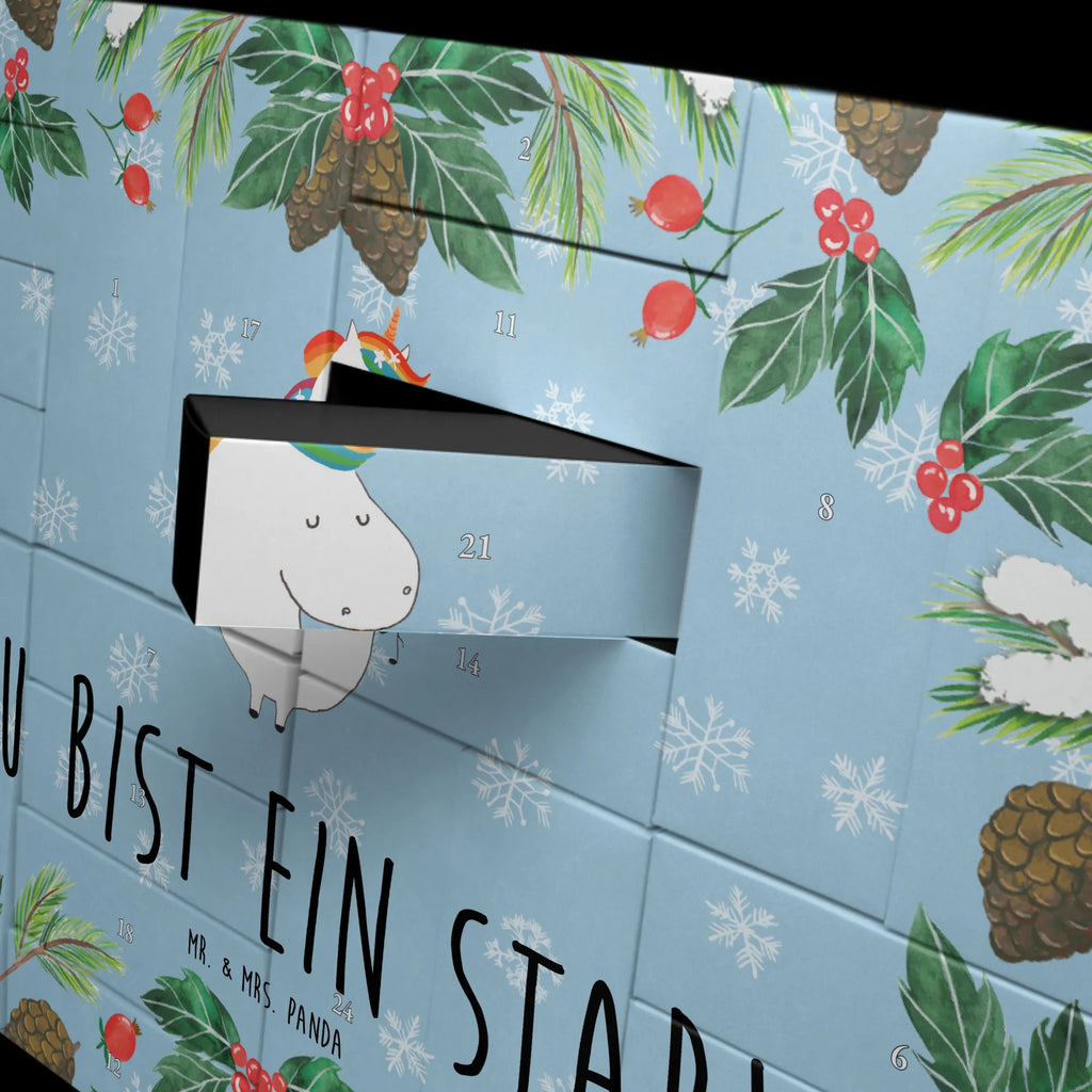 Fillable advent calendar unicorn Singer Singer present, Birthday, celebration, Singer gift, confetti, unicorn saying