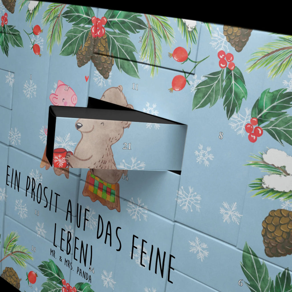 Fillable advent calendar Glowing Pig Bash snow, Christmas time