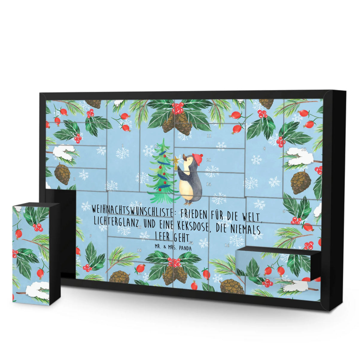 Befüllbarer Adventskalender Pinguin Weihnachtsbaum