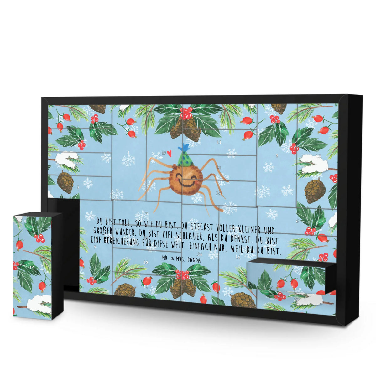 Befüllbarer Adventskalender Spinne Agathe Party