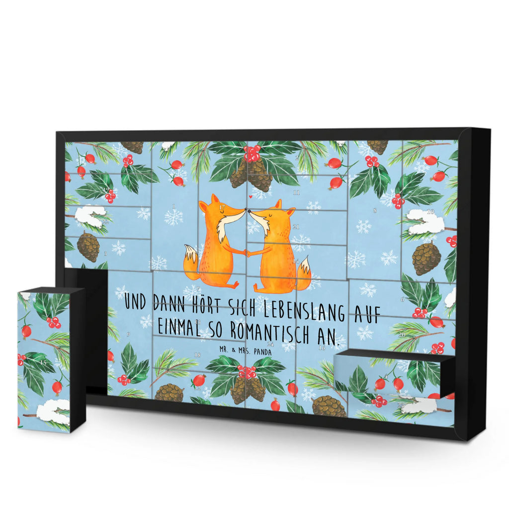 Fillable advent calendar foxes Love animal lover, clever as a fox, foxes, forest wildlife, lovers, boyfriend, couple, marriage, husband, wife, proof of love, girlfriend, fiancée