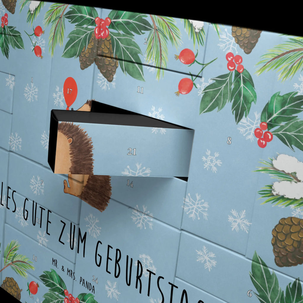 Fillable advent calendar Hedgehog balloon card, gift ideas, gifts, animal lover, special gifts, cute animal motives, hand drawn, small animals, good mood, cute, funny sayings, Birthday, Birthday Child, Balloon