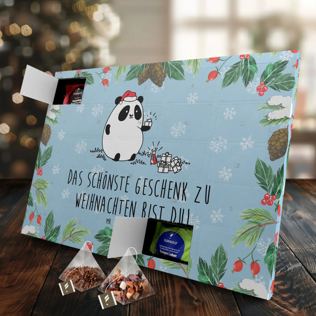  Panda Christmas gift Adventskalender, Adventskalender mit Tee, Tee Adventskalender