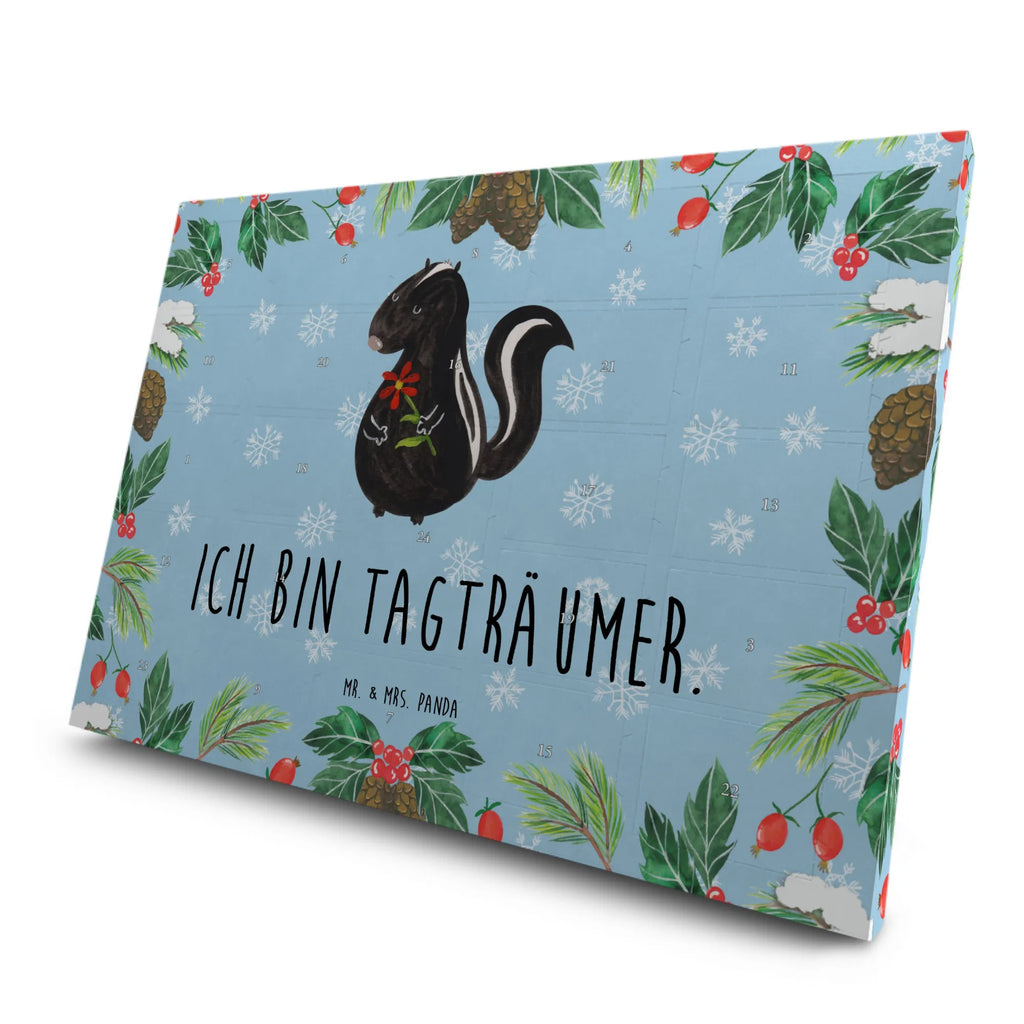 Tee Adventskalender Stinktier Blume Tee Adventskalender, Adventskalender mit Tee, Adventskalender, Skunk, Stinktier, Träume, Tagträumer, Stinki, Raubtier, Stinker, Verträumt, Wildtier, Dreams