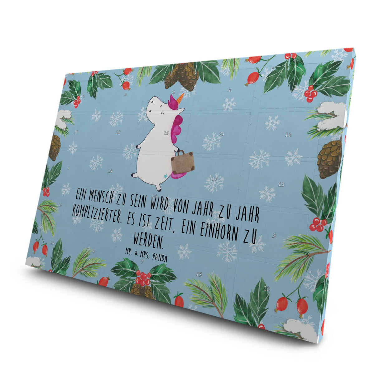 Tee Adventskalender Einhorn Koffer