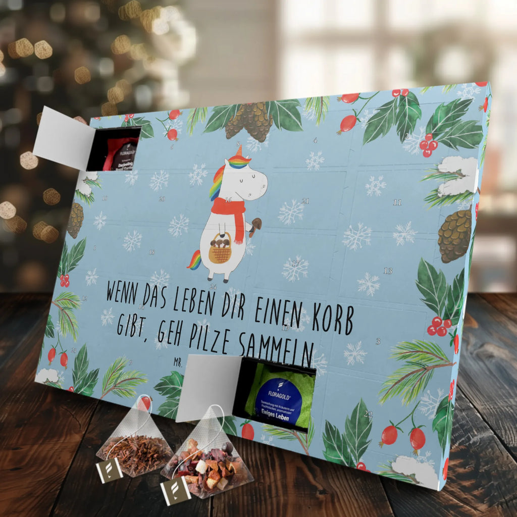 Tee Adventskalender Einhorn Pilz Adventskalender, Tee Adventskalender, Adventskalender mit Tee, Einhorn, Einhorn Deko, Einhörner, Unicorn, Liebeskummer, Motivation, Spruch, Pilze, Pilzsammler
