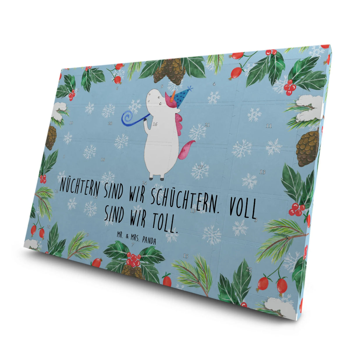 Tee Adventskalender Einhorn Party