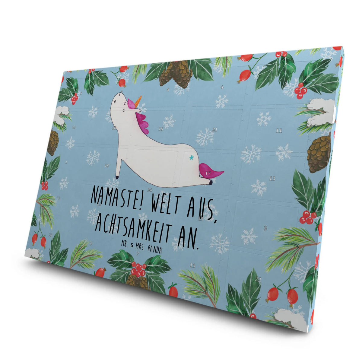 Tee Adventskalender Einhorn Yoga