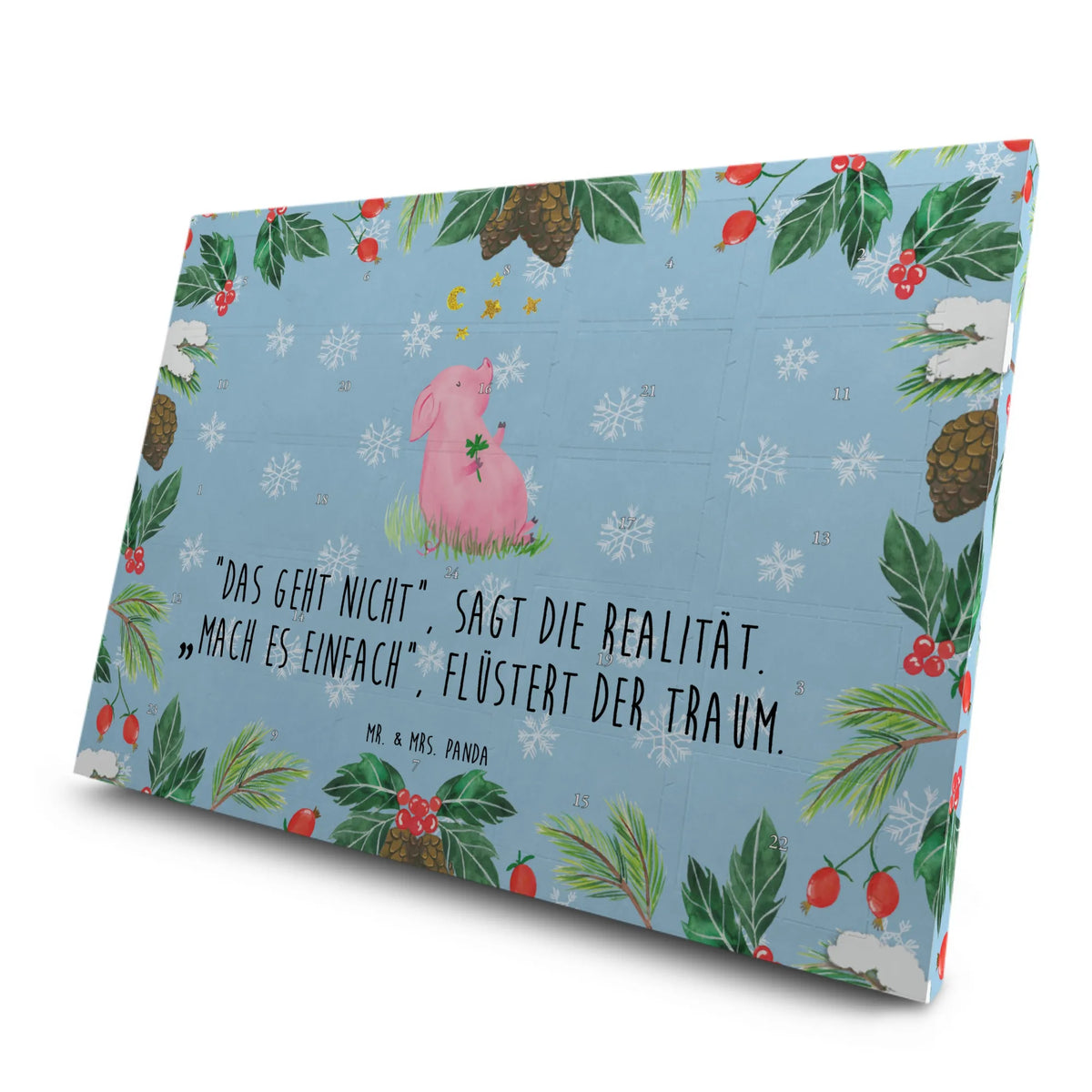 Tee Adventskalender Schwein Glück