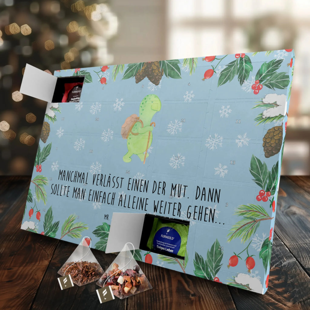 Tee Adventskalender Schildkröte Wanderer Adventskalender mit Tee, Adventskalender, Tee Adventskalender, Schildkröte, Schildkröten, Motivation, Neuanfang, Motivationsspruch, Motivationssprüche