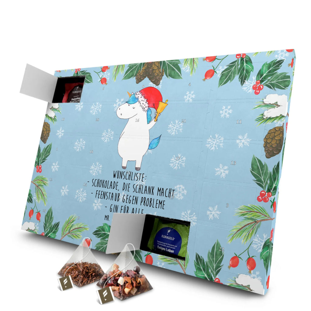 Tee Adventskalender Einhorn Weihnachtsmann Adventskalender, Adventskalender mit Tee, Tee Adventskalender, Einhorn, Einhorn Deko, Einhörner, Unicorn, Schokolade, Feenstaub, Nikolaus, Schoki, Wunschliste, Weihnachten, Wunschzettel, Gin, Weihnachtsmann
