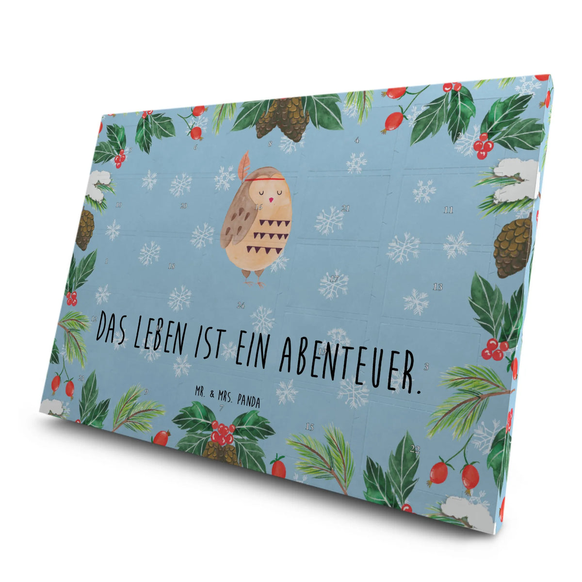 Tee Adventskalender Eule Federschmuck