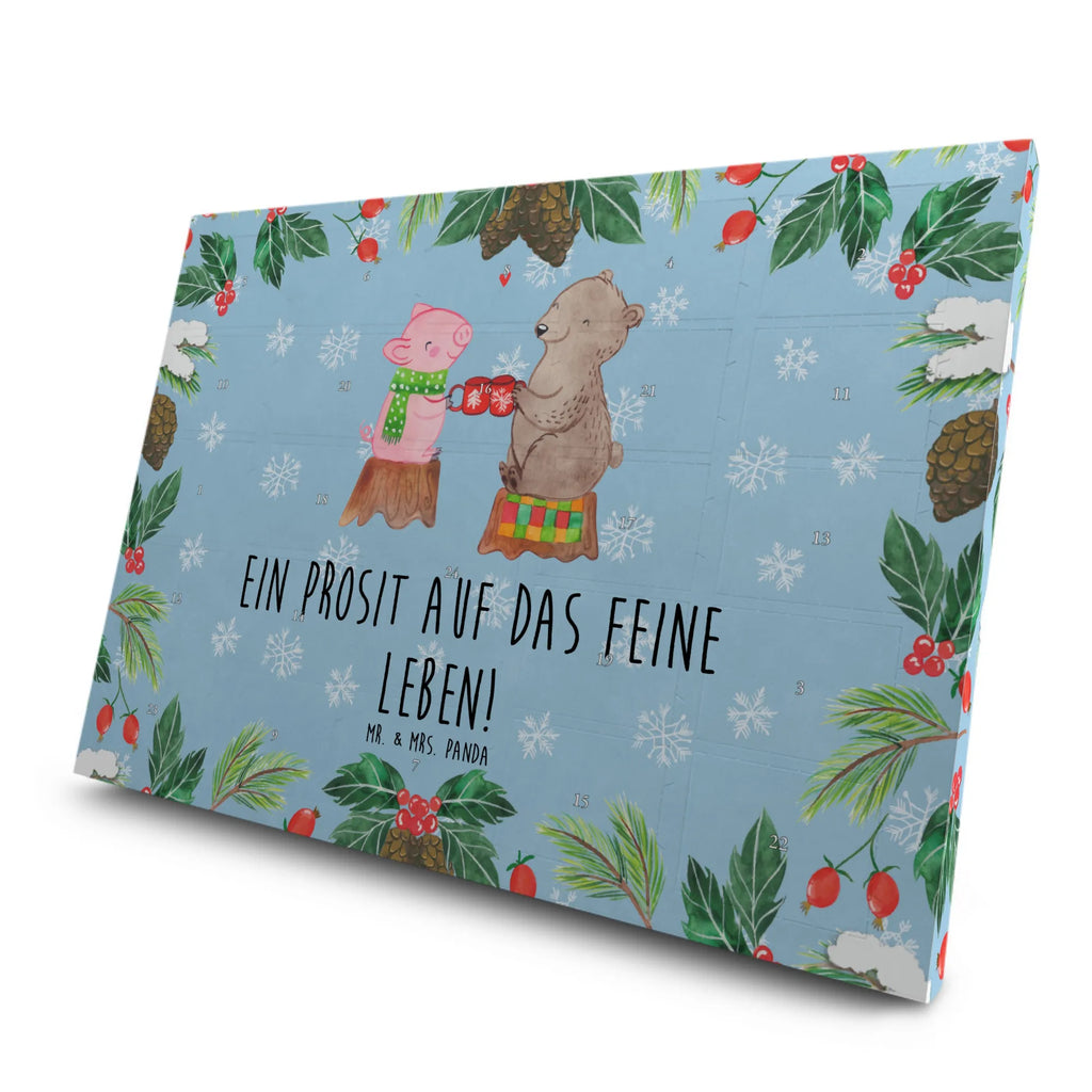 Tee Adventskalender Glühschwein Sause Adventskalender mit Tee, Tee Adventskalender, Adventskalender, Advent, Heiligabend, Winter, Wintermotiv, Weihnachten, Weihnachtsdeko, Nikolaus, Weihnachtszeit, Alles Gute, Schwein, Prost, Bär
