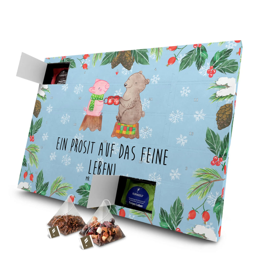 Tee Adventskalender Glühschwein Sause Adventskalender mit Tee, Tee Adventskalender, Adventskalender, Advent, Heiligabend, Winter, Wintermotiv, Weihnachten, Weihnachtsdeko, Nikolaus, Weihnachtszeit, Alles Gute, Schwein, Prost, Bär