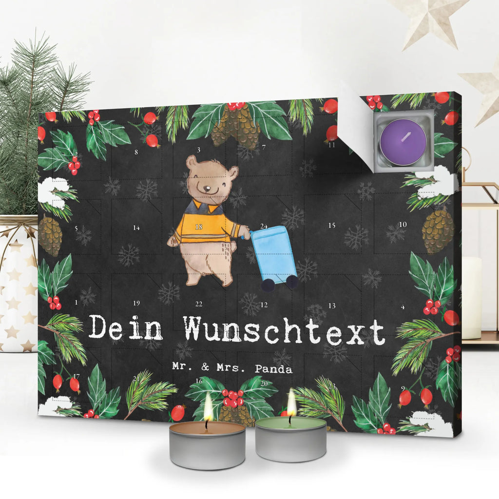 Personalisierter Duftkerzen Adventskalender Müllwerker Leidenschaft Personalisierter Duftkerzen Adventskalender, Geschenk, Schenken, Jubiläum, Danke, Dankeschön, Beruf, Ausbildung, Abschied, Rente, Kollege, Kollegin, Arbeitskollege, Mitarbeiter, Firma, Müllwerker, Müllfahrer, Müllmann, Müllentsorger, Kehrichtmann, Fachkraft Kreislauf- und Abfallwirtschaft